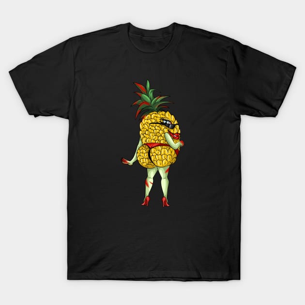 Naughty Adult Kinky Pineapple T-Shirt by Trendy Black Sheep